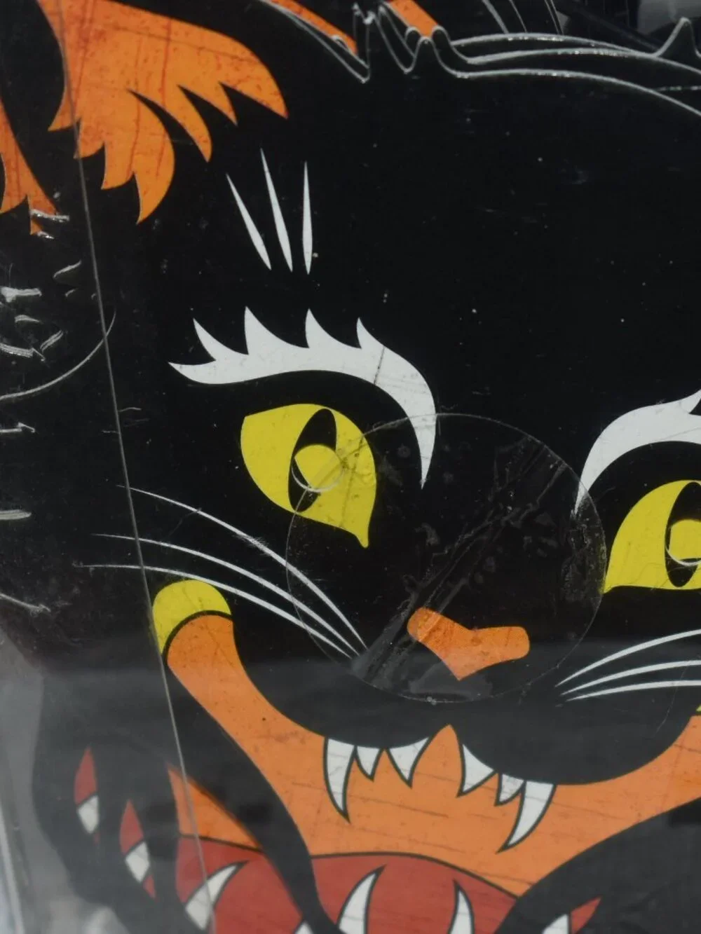Vintage Style Retro Spooky Paper Black Cat String Lights Fall Halloween Decor
